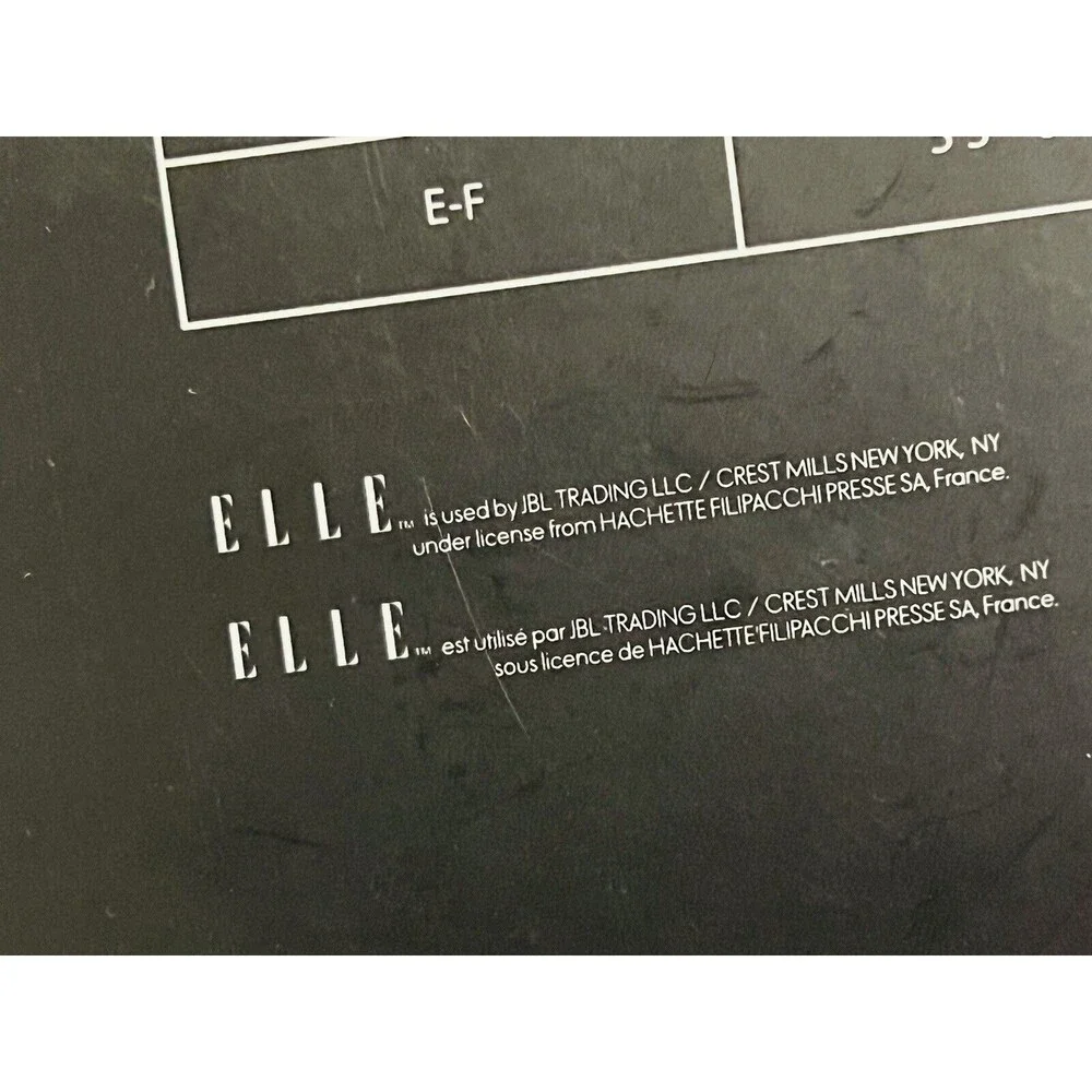 Elle Hosiery Silky Sheer Control Top Panty Hose Size AB Color Black